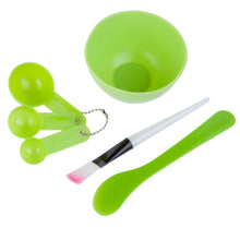 Load image into Gallery viewer, Plastic 4 in 1 DIY Facial Beauty Mask Bowl with Stick Brush Set