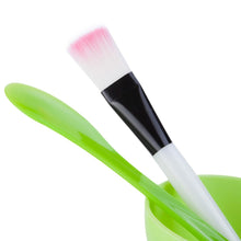 Load image into Gallery viewer, Plastic 4 in 1 DIY Facial Beauty Mask Bowl with Stick Brush Set
