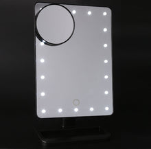 Load image into Gallery viewer, Portable Table 20 LEDs Lamp Luminous Cosmetic Mirror