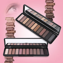 Load image into Gallery viewer, Popfeel Makeup Matte 12 Color Eye Shadow Palette with Mirror
