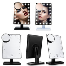 Load image into Gallery viewer, Portable Table 20 LEDs Lamp Luminous Cosmetic Mirror
