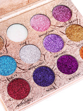 Load image into Gallery viewer, Professional 12 Colors Glittering Long Lasting Eyeshadow Palette