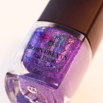 Purple Holographic Holo Glitter Nail Polish
